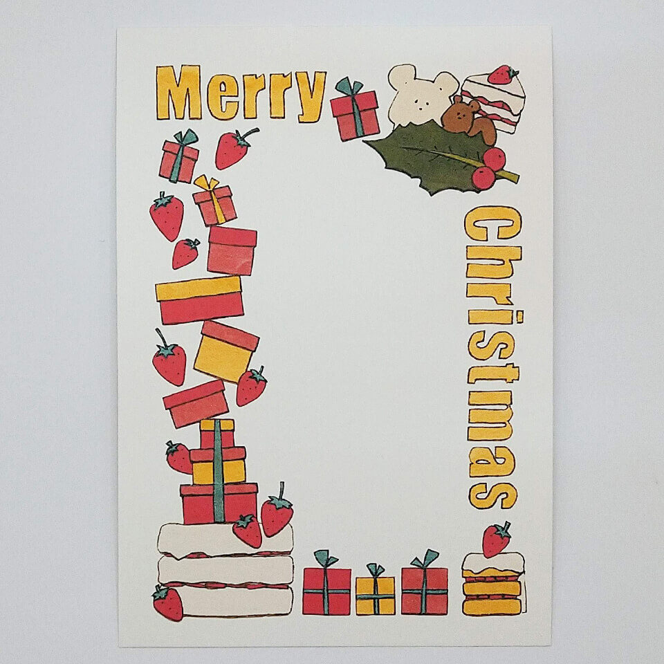 もえみ（紙絵）クリスマスカード